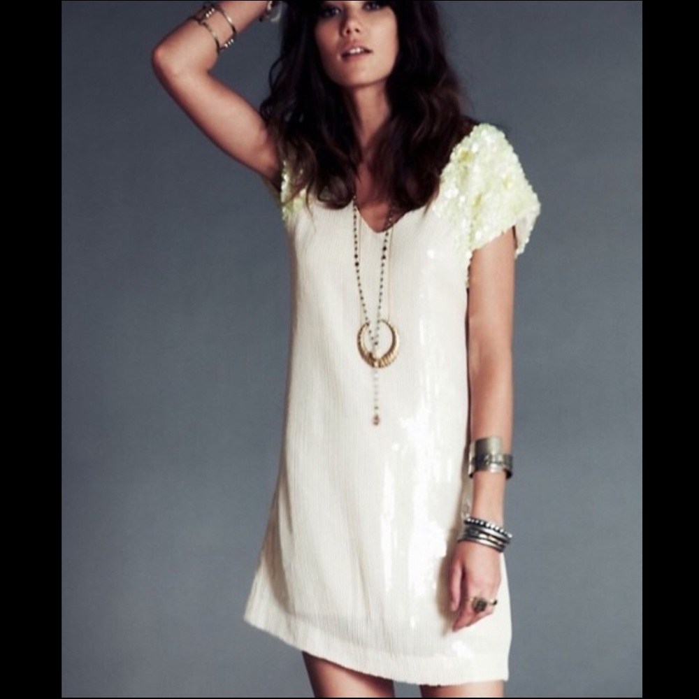 Free People Sequin Citrus Shift